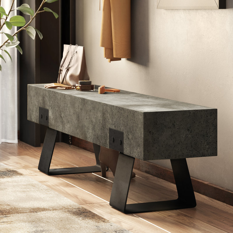 Greyleigh™ Ranchester Industrial Metal Kitchen Bench & Reviews Wayfair